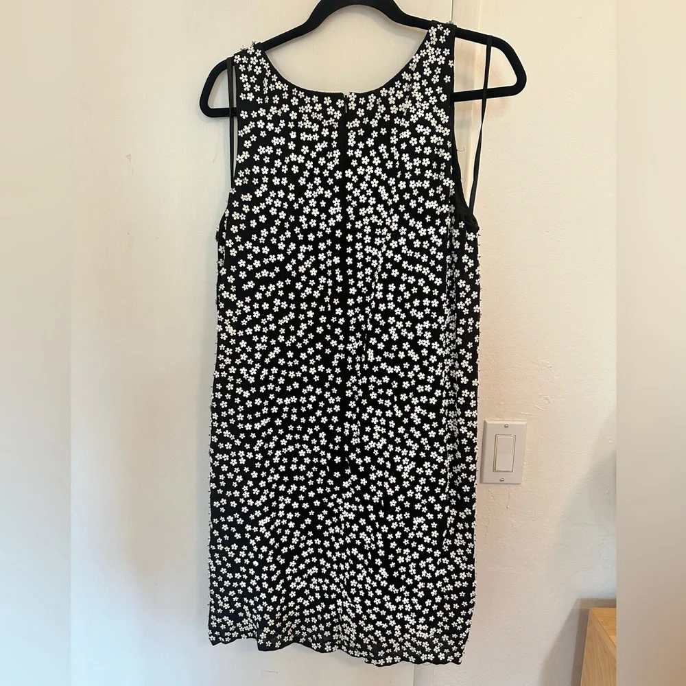 French Connection Dorothy Drape Beaded Floral Dress Size 12 - Picture 4 of 9